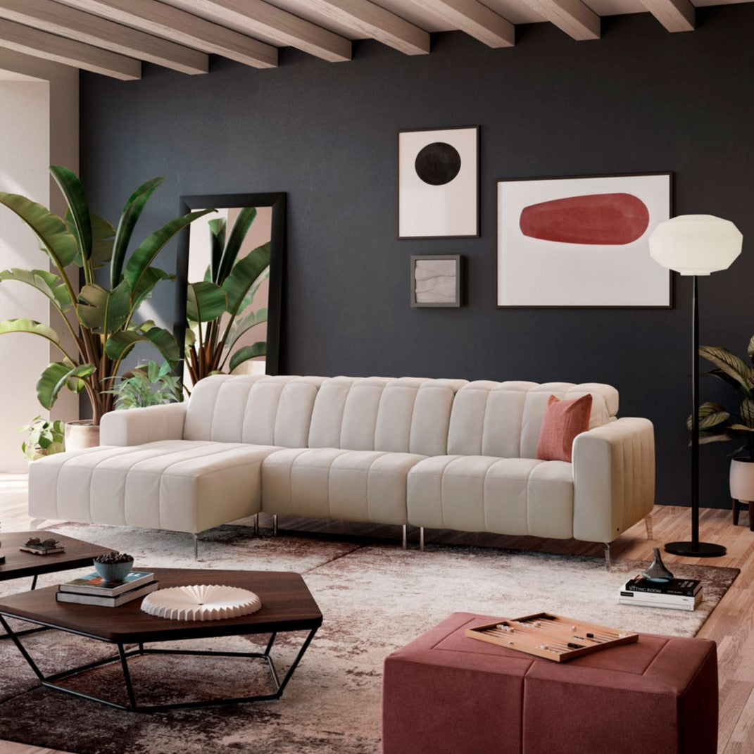 Natuzzi Editions Portento C142 Modular Sofa. Available from your Natuzzi Stockist Make Your House A Home, Bendigo, Victoria. Australia wide delivery to Melbourne. Italian leather.