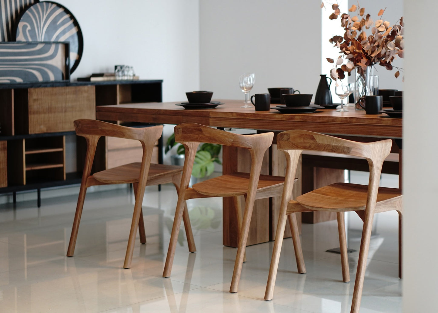 Ethnicraft Teak Bok Dining Chair is available from Make Your House A Home, Bendigo, Victoria, Australia