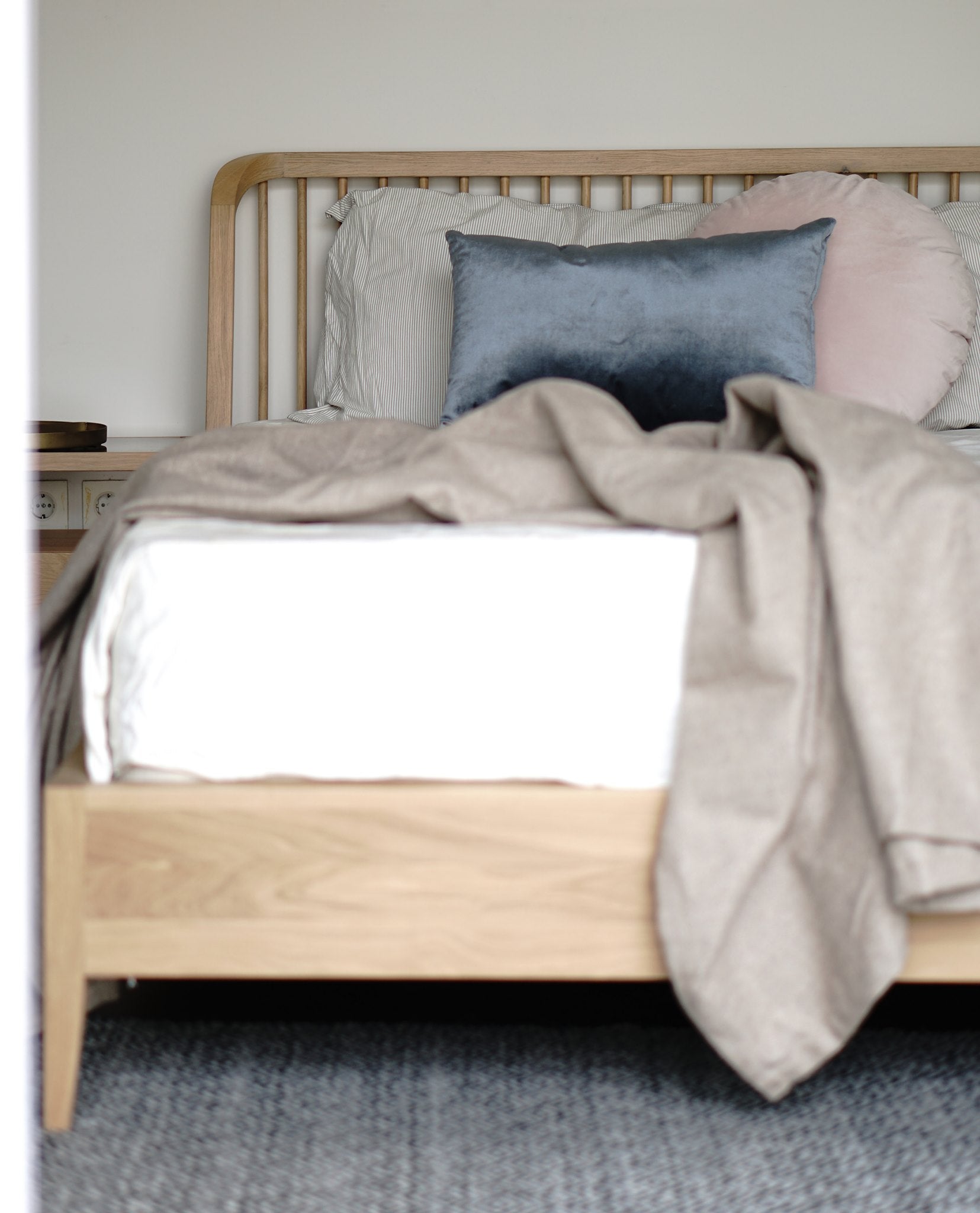 Ethnicraft Oak Spindle Bed is available from Make Your House A Home, Bendigo, Victoria, Australia
