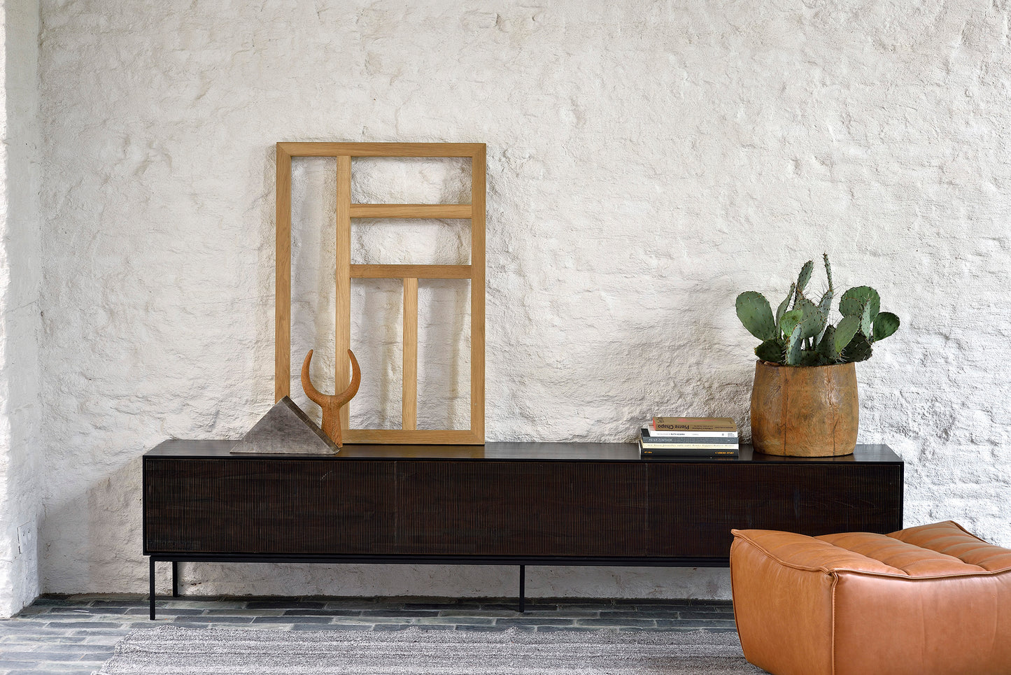 Ethnicraft Teak Grooves TV Cupoard Unit is available from Make Your House A Home, Bendigo, Victoria, Australia