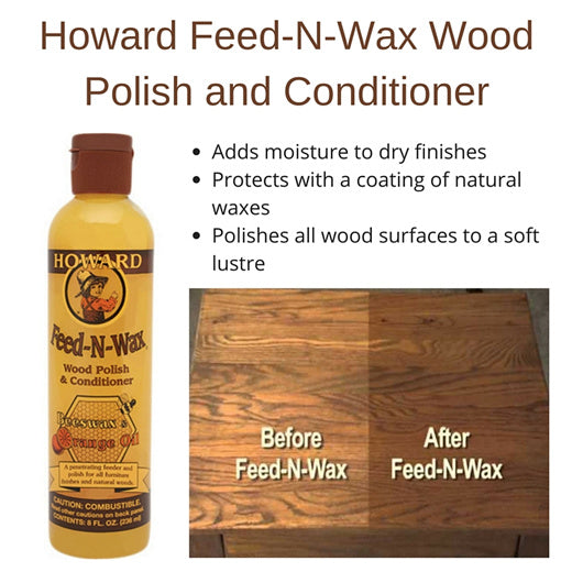 Feed N Wax by Howard Products Australia available from Make Your House A Home. Furniture Store Bendigo. Timber Wood Furniture Care.