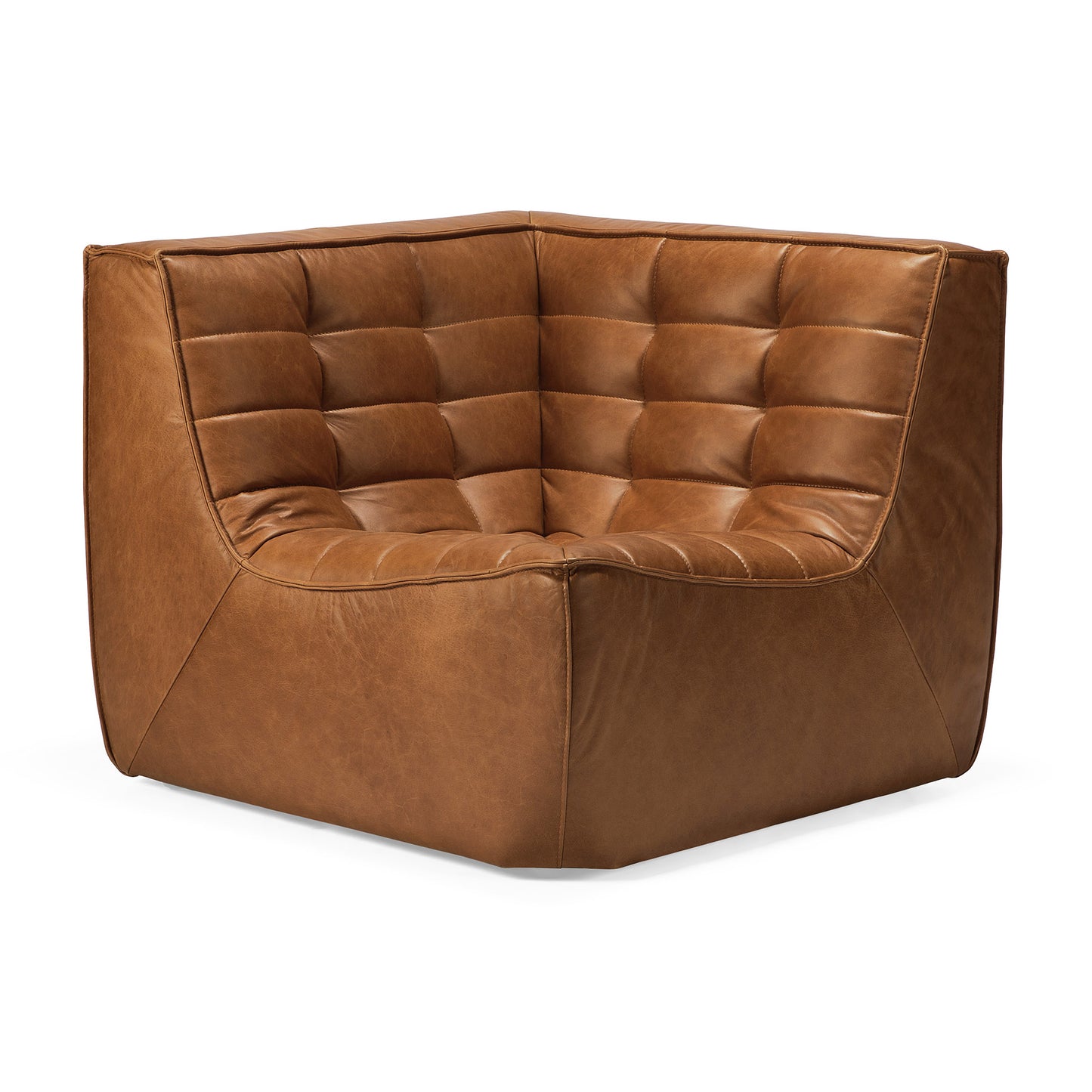 N701 Ethnicraft Slouch Sofa in Old Saddle Leather available from Make Your House A Home, Bendigo, Victoria, Australia