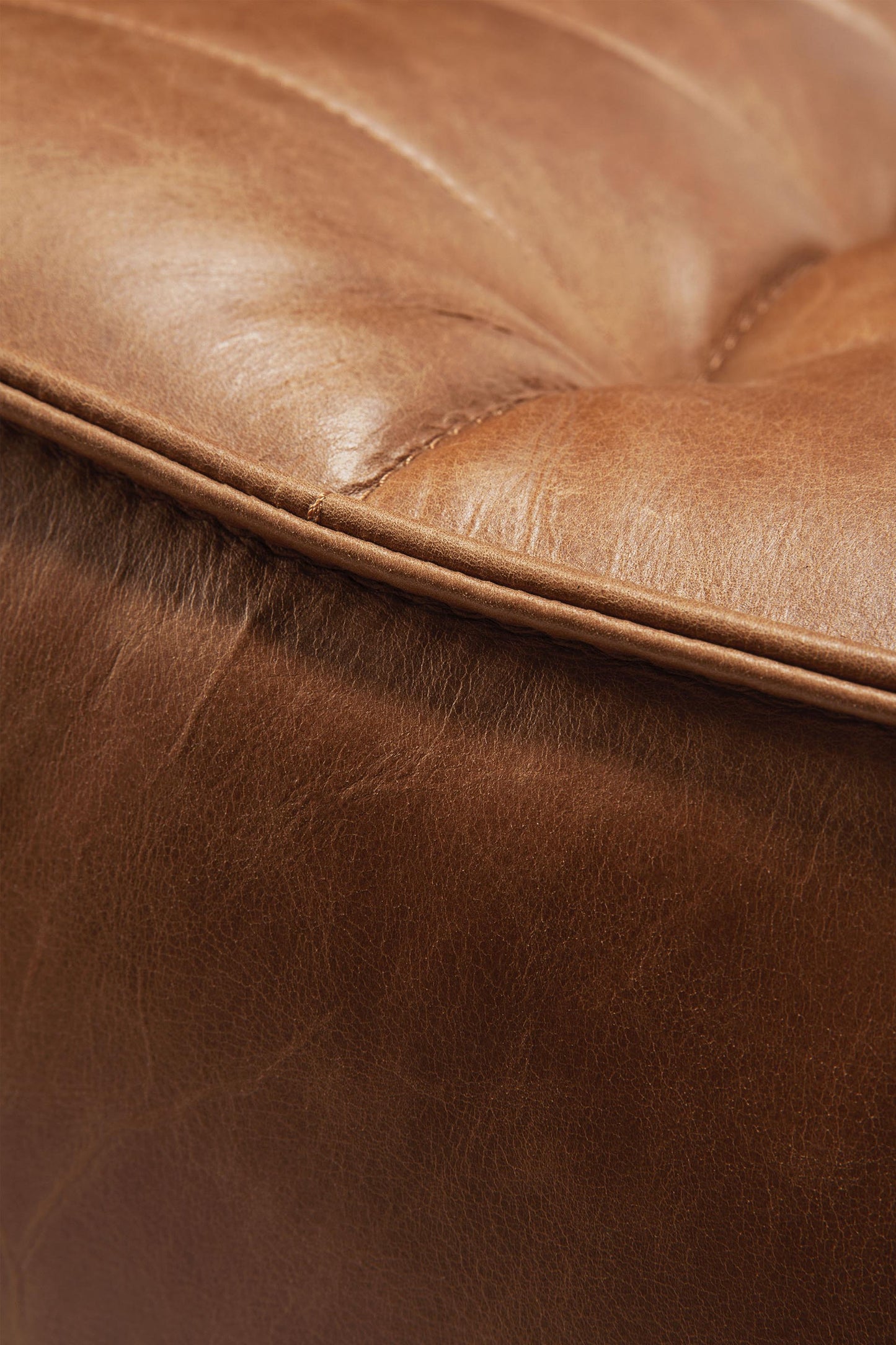 N701 Ethnicraft Slouch Sofa in Old Saddle Leather available from Make Your House A Home, Bendigo, Victoria, Australia