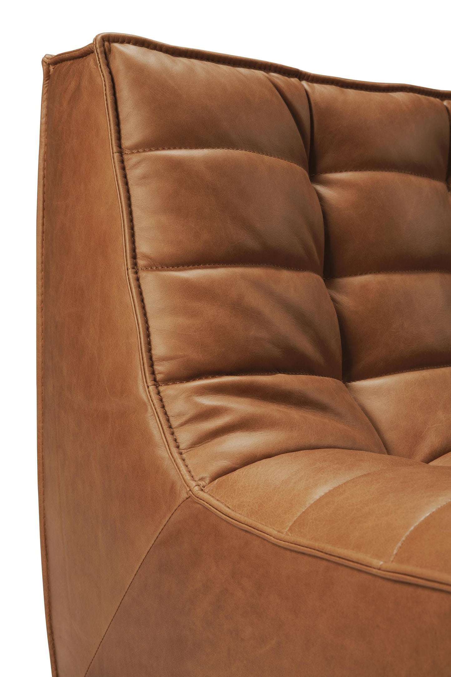 N701 Ethnicraft Slouch Sofa in Old Saddle Leather available from Make Your House A Home, Bendigo, Victoria, Australia