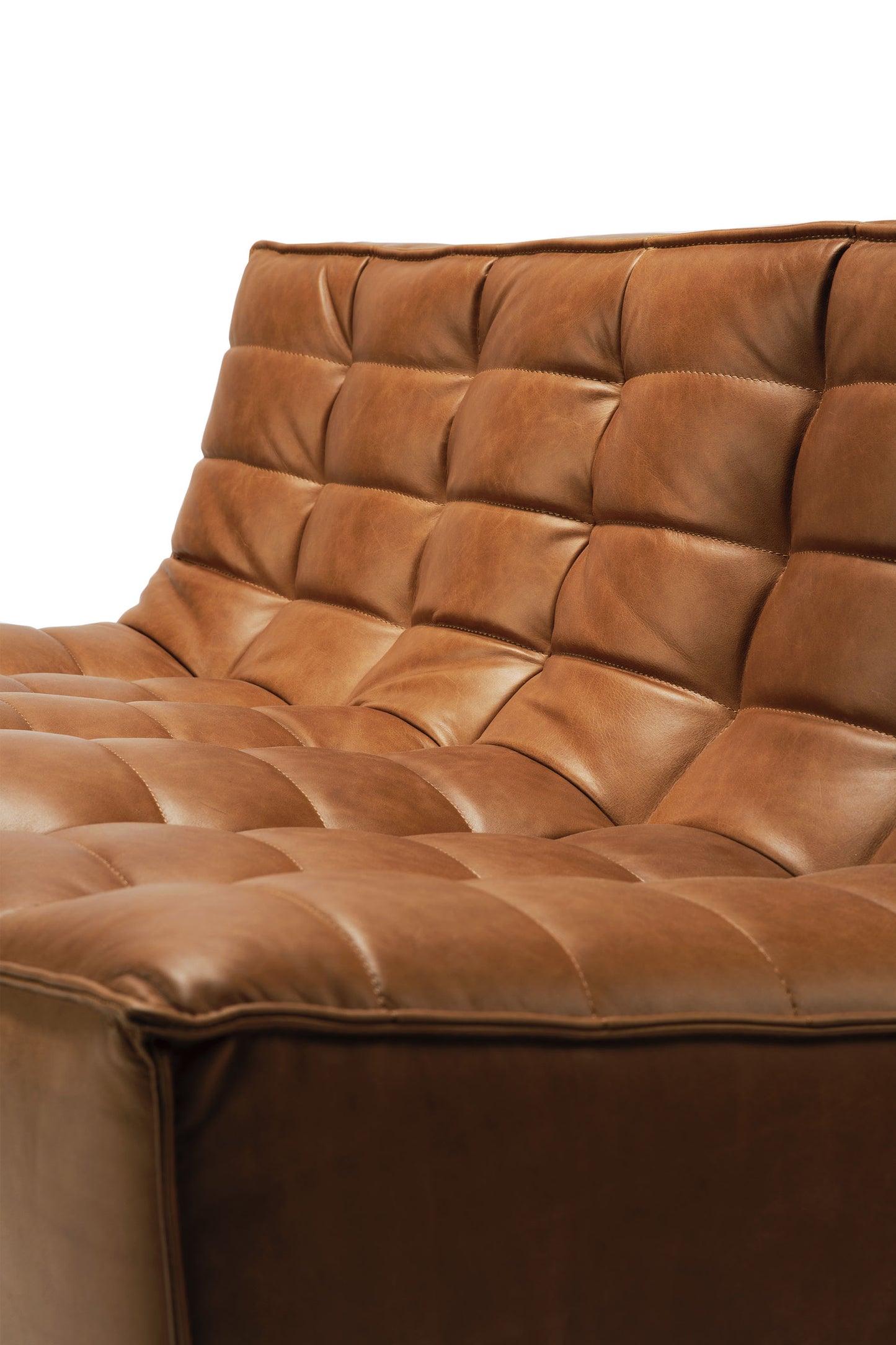 N701 Ethnicraft Slouch Sofa in Old Saddle Leather available from Make Your House A Home, Bendigo, Victoria, Australia