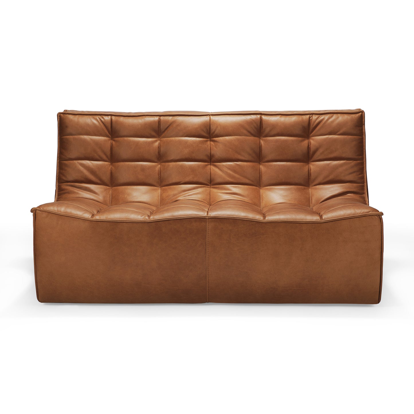 N701 Ethnicraft Slouch Sofa in Old Saddle Leather available from Make Your House A Home, Bendigo, Victoria, Australia