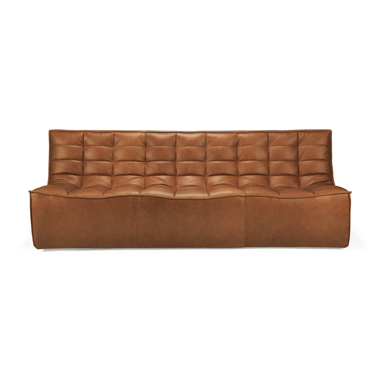 N701 Ethnicraft Slouch Sofa in Old Saddle Leather available from Make Your House A Home, Bendigo, Victoria, Australia