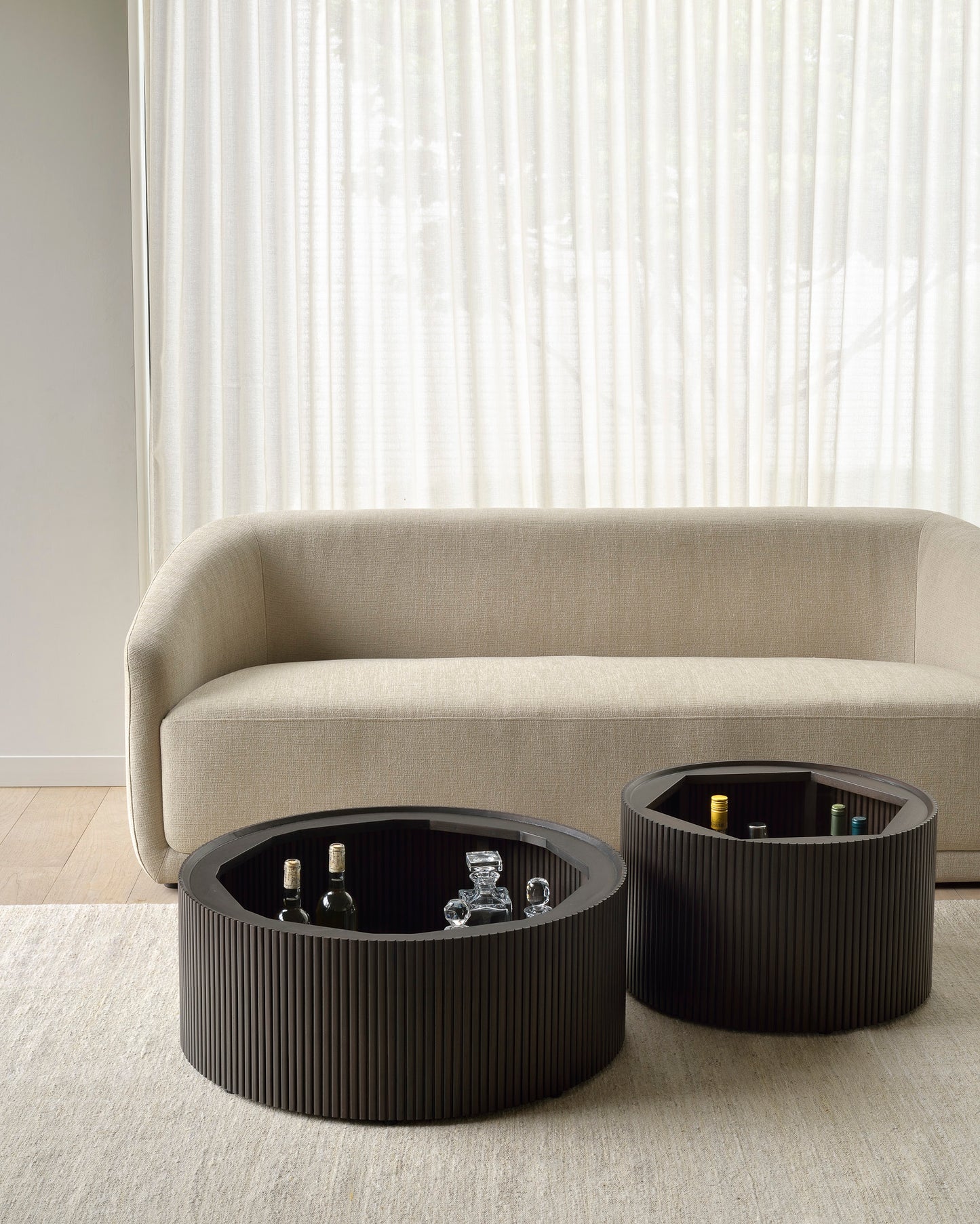 Ethnicraft Roller Max Mahogany Coffee Tables available from Make Your House A Home, Bendigo, Victoria, Australia