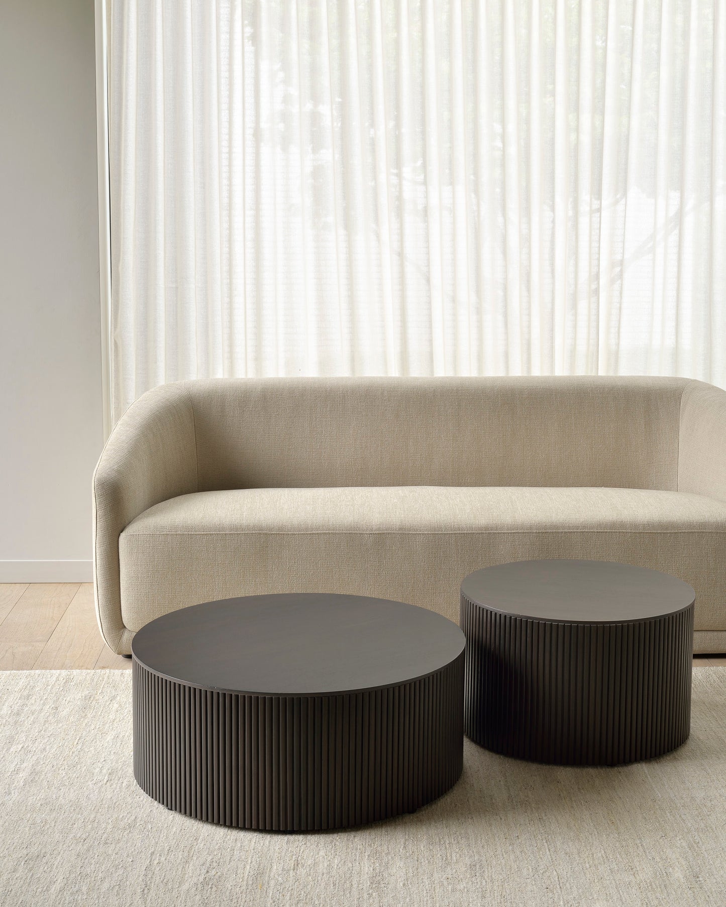 Ethnicraft Roller Max Mahogany Coffee Tables available from Make Your House A Home, Bendigo, Victoria, Australia