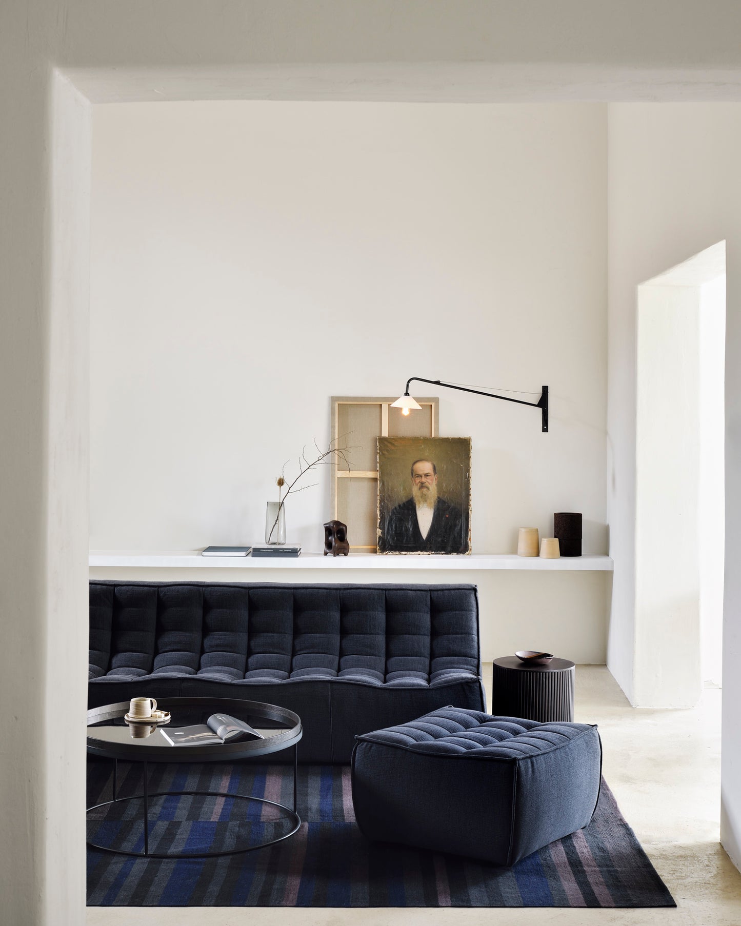 Ethnicraft Roller Max Mahogany Side Table available from Make Your House A Home, Bendigo, Victoria, Australia