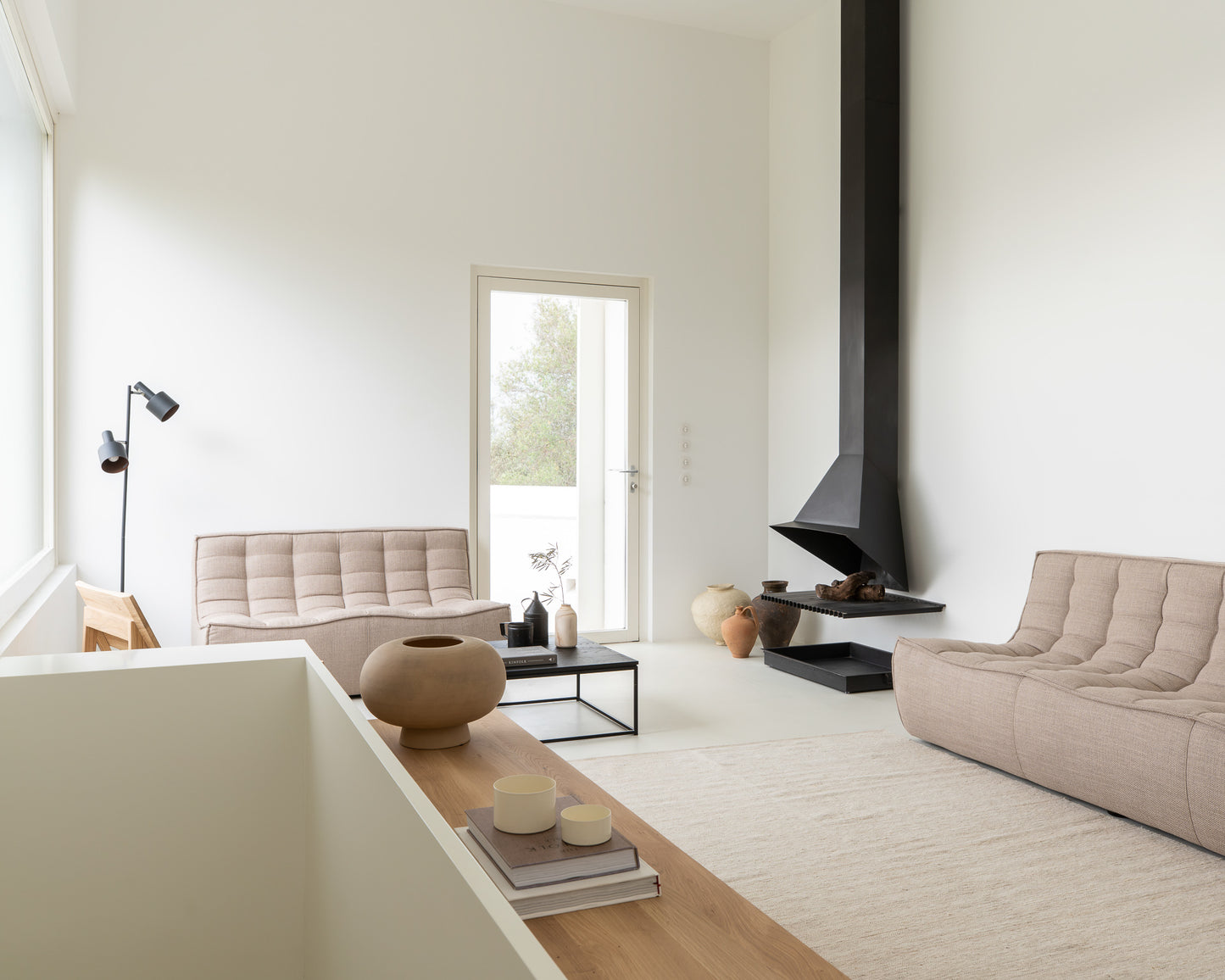 Ethnicraft Oak Thin Black Coffee Table available from Make Your House A Home, Bendigo, Victoria, Australia