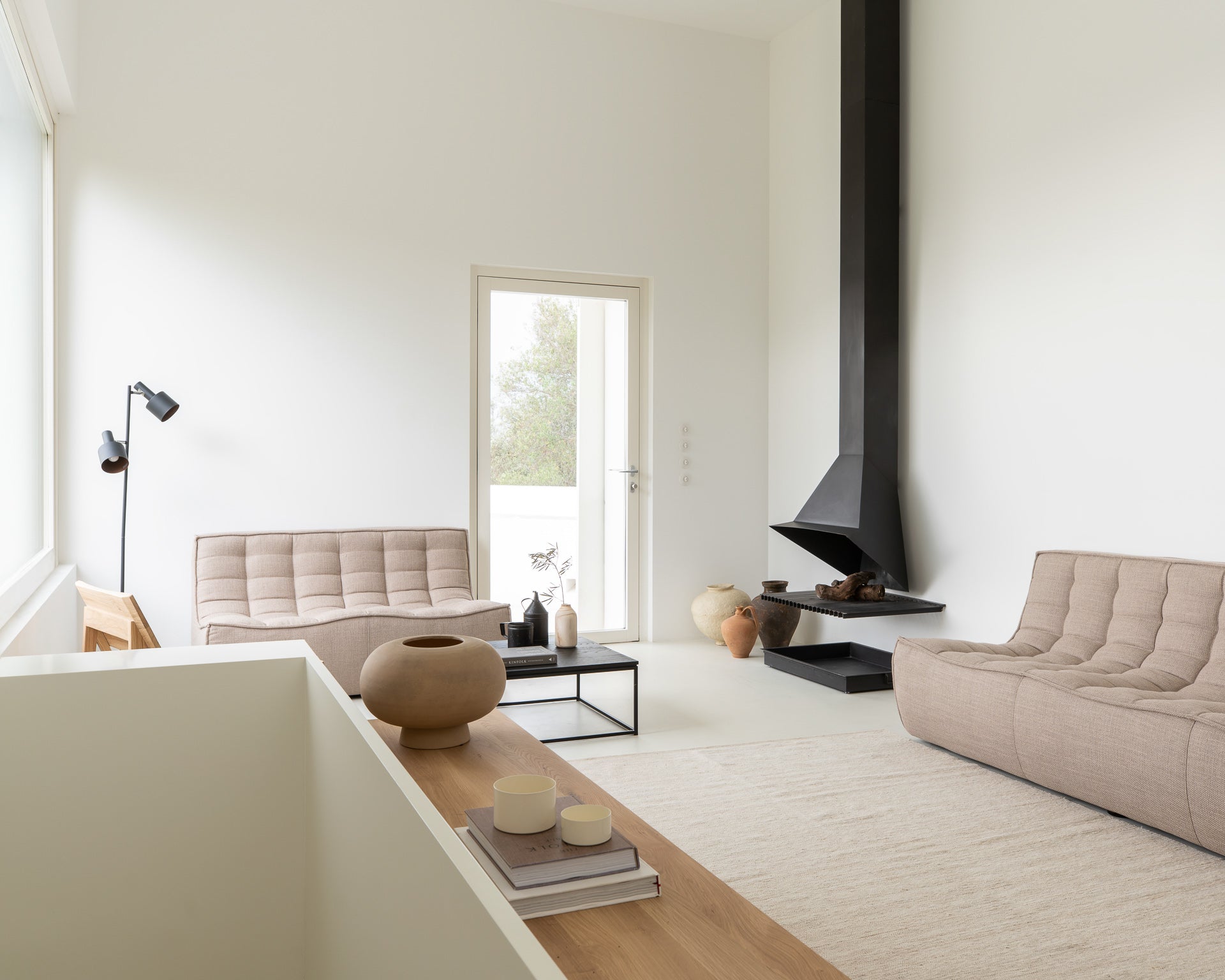 Ethnicraft Oak Thin Black Coffee Table available from Make Your House A Home, Bendigo, Victoria, Australia