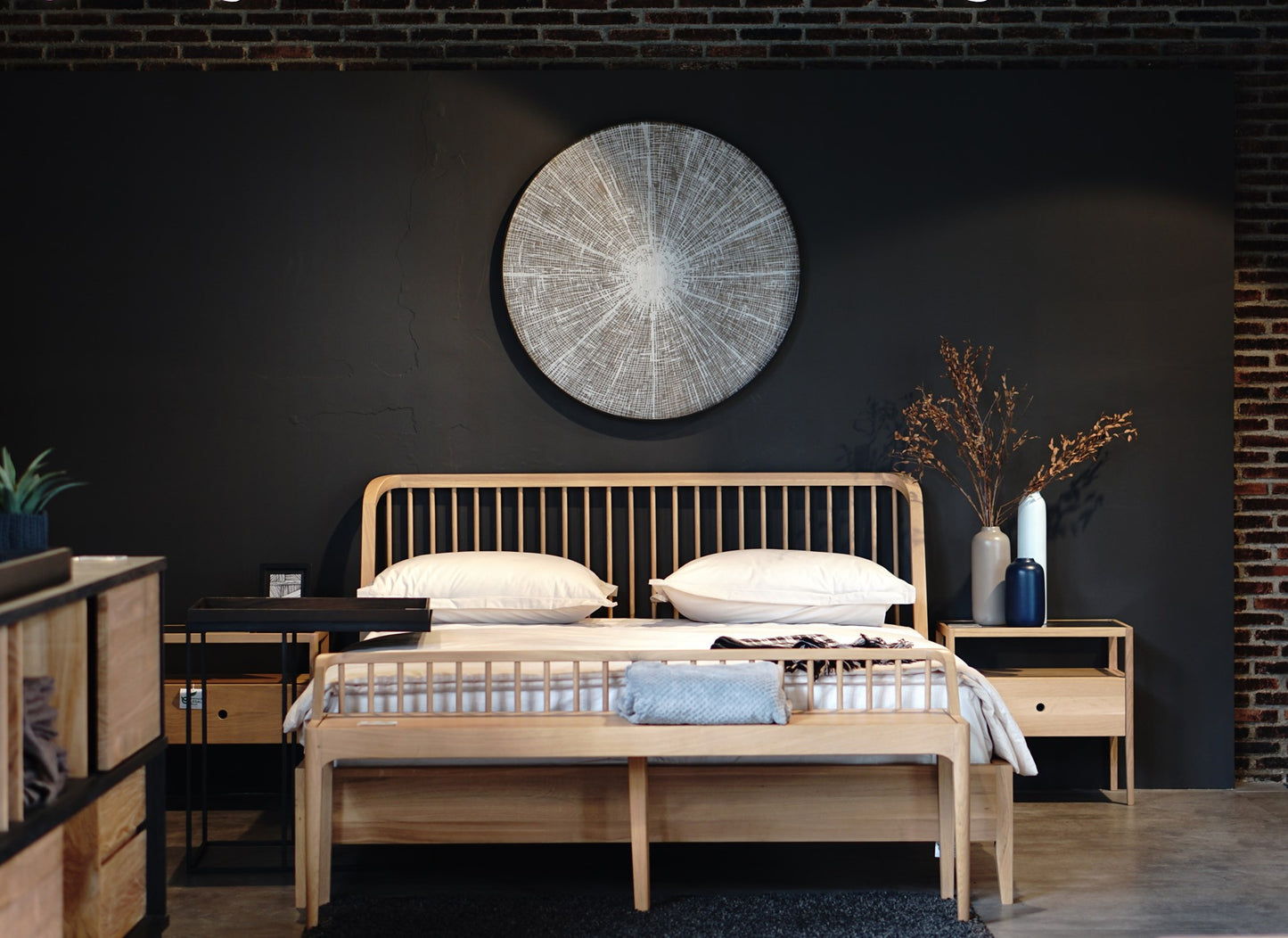 Ethnicraft Oak Spindle Bed is available from Make Your House A Home, Bendigo, Victoria, Australia