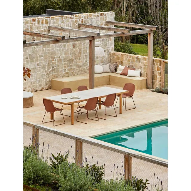 Corsica Scoop Dining Chair by GlobeWest from Make Your House A Home Premium Stockist. Outdoor Furniture Store Bendigo. 20% off Globe West. Australia Wide Delivery.