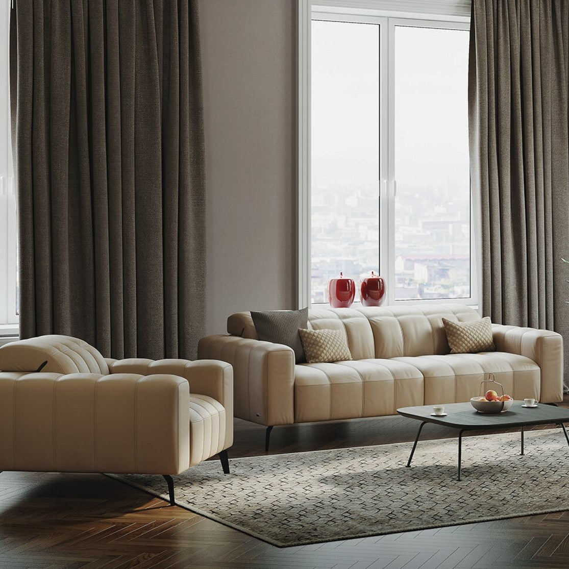 Natuzzi Editions Portento C142 Modular Sofa. Available from your Natuzzi Stockist Make Your House A Home, Bendigo, Victoria. Australia wide delivery to Melbourne. Italian leather.