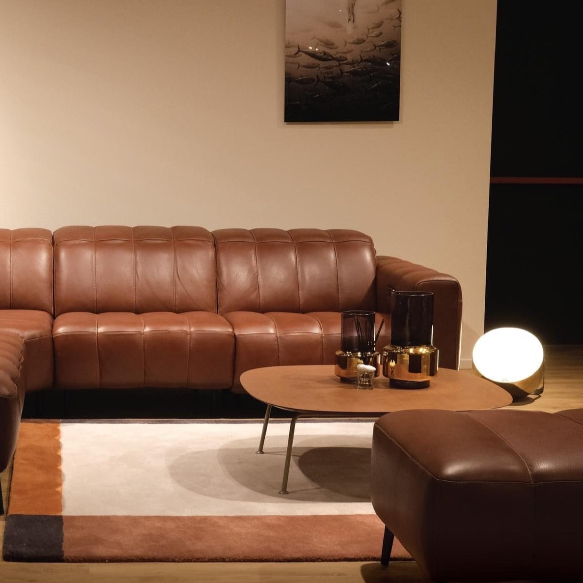 Natuzzi Editions Portento C142 Modular Sofa. Available from your Natuzzi Stockist Make Your House A Home, Bendigo, Victoria. Australia wide delivery to Melbourne. Italian leather.