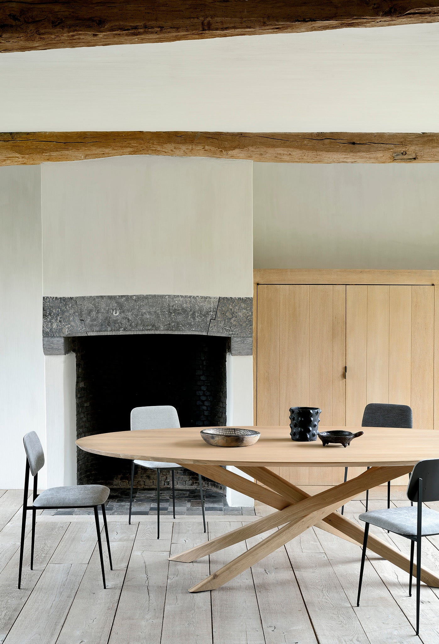 Ethnicraft Oak Mikado Oval Dining Table available from Make Your House A Home, Bendigo, Victoria, Australia