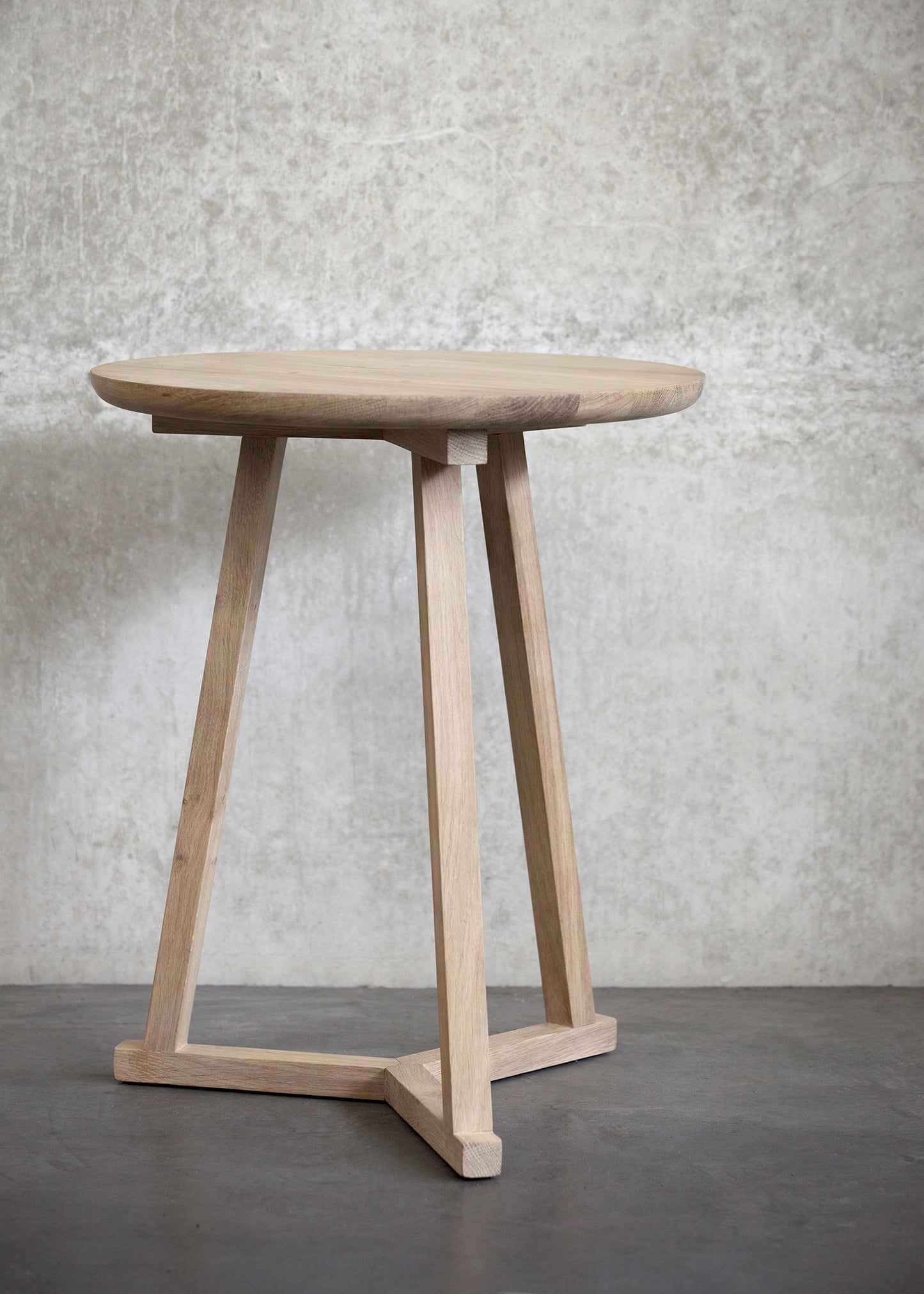 Ethnicraft Oak Tripod Side Table available from Make Your House A Home, Bendigo, Victoria, Australia