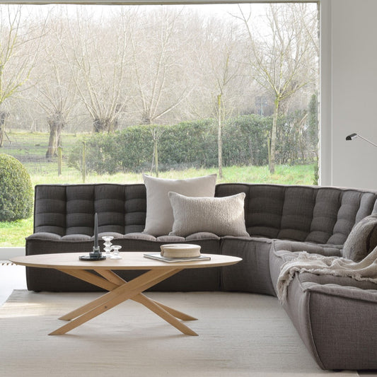 Ethnicraft Oak Mikado Oval Coffee Table available from Make Your House A Home, Bendigo, Victoria, Australia