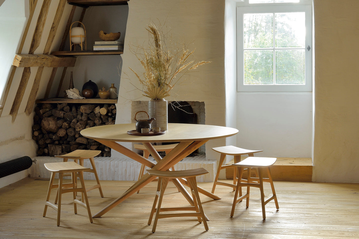 Ethnicraft Oak Mikado Oval Dining Table available from Make Your House A Home, Bendigo, Victoria, Australia