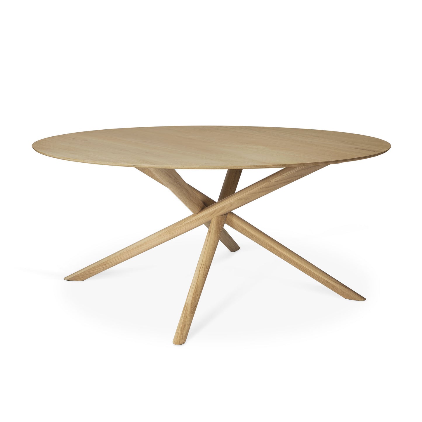 Ethnicraft Oak Mikado Oval Dining Table available from Make Your House A Home, Bendigo, Victoria, Australia