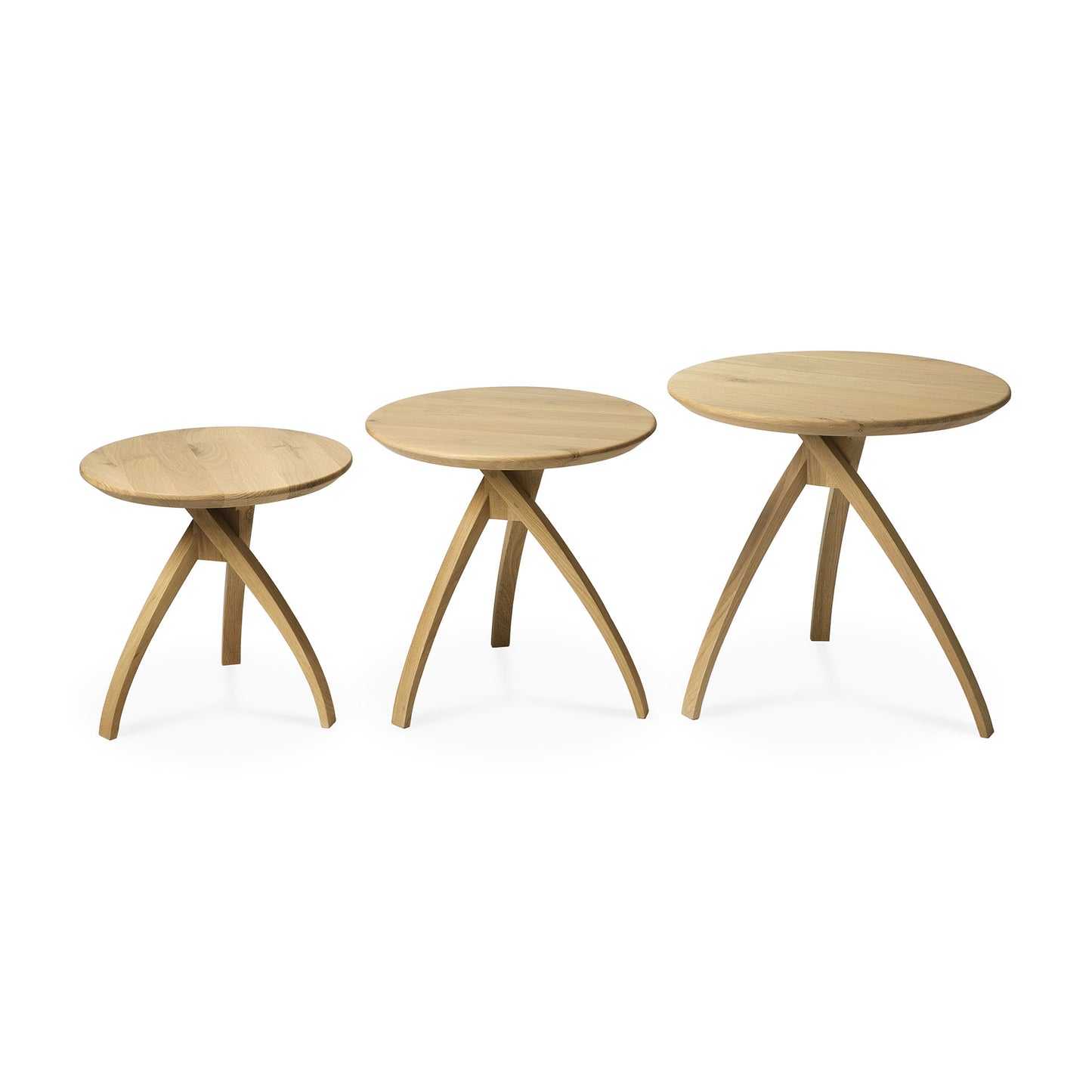 Ethnicraft Oak Twist Side Tables available from Make Your House A Home, Bendigo, Victoria, Australia