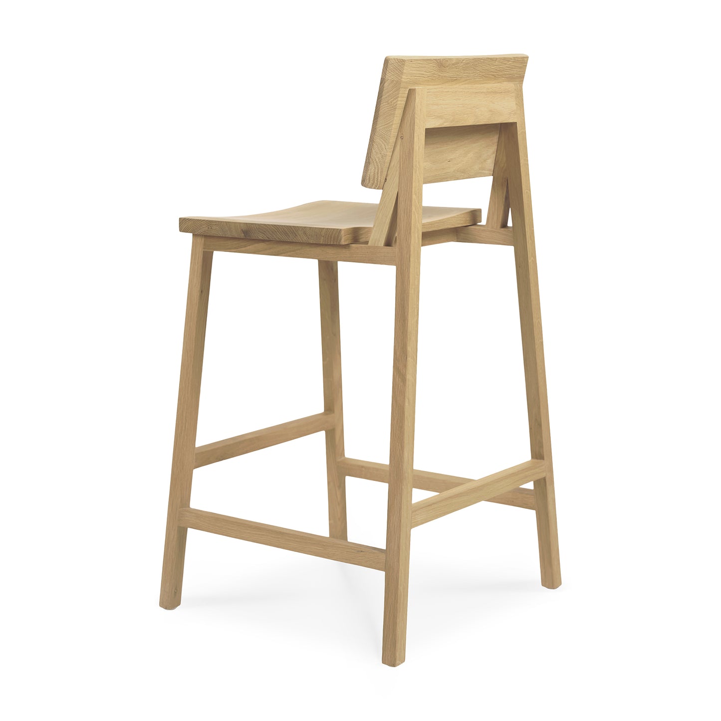 Ethnicraft Oak N3 Kitchen Counter Barstool is available from Make Your House A Home, Bendigo, Victoria, Australia