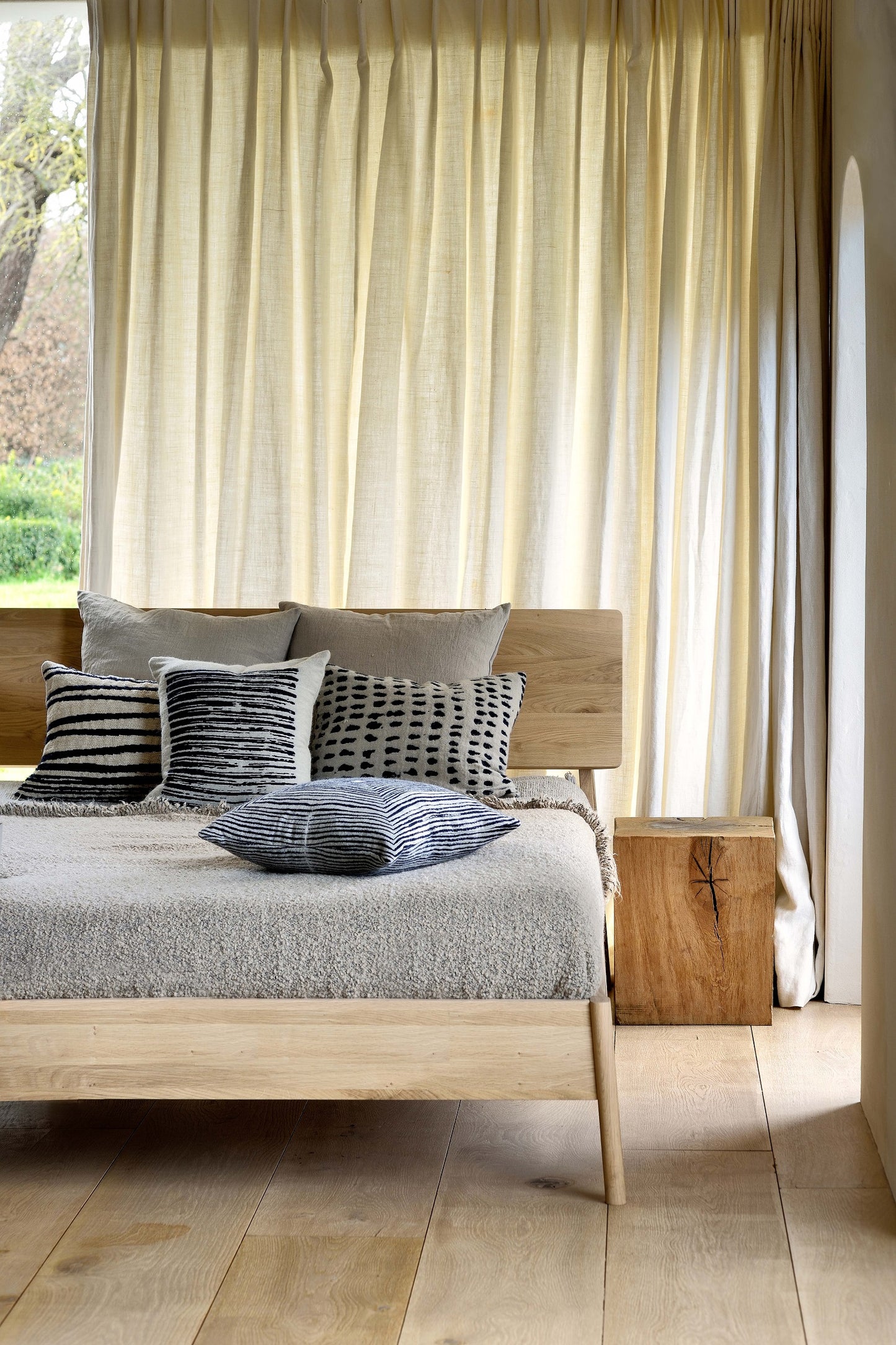 Ethnicraft Oak Air King Bed is available from Make Your House A Home, Bendigo, Victoria, Australia