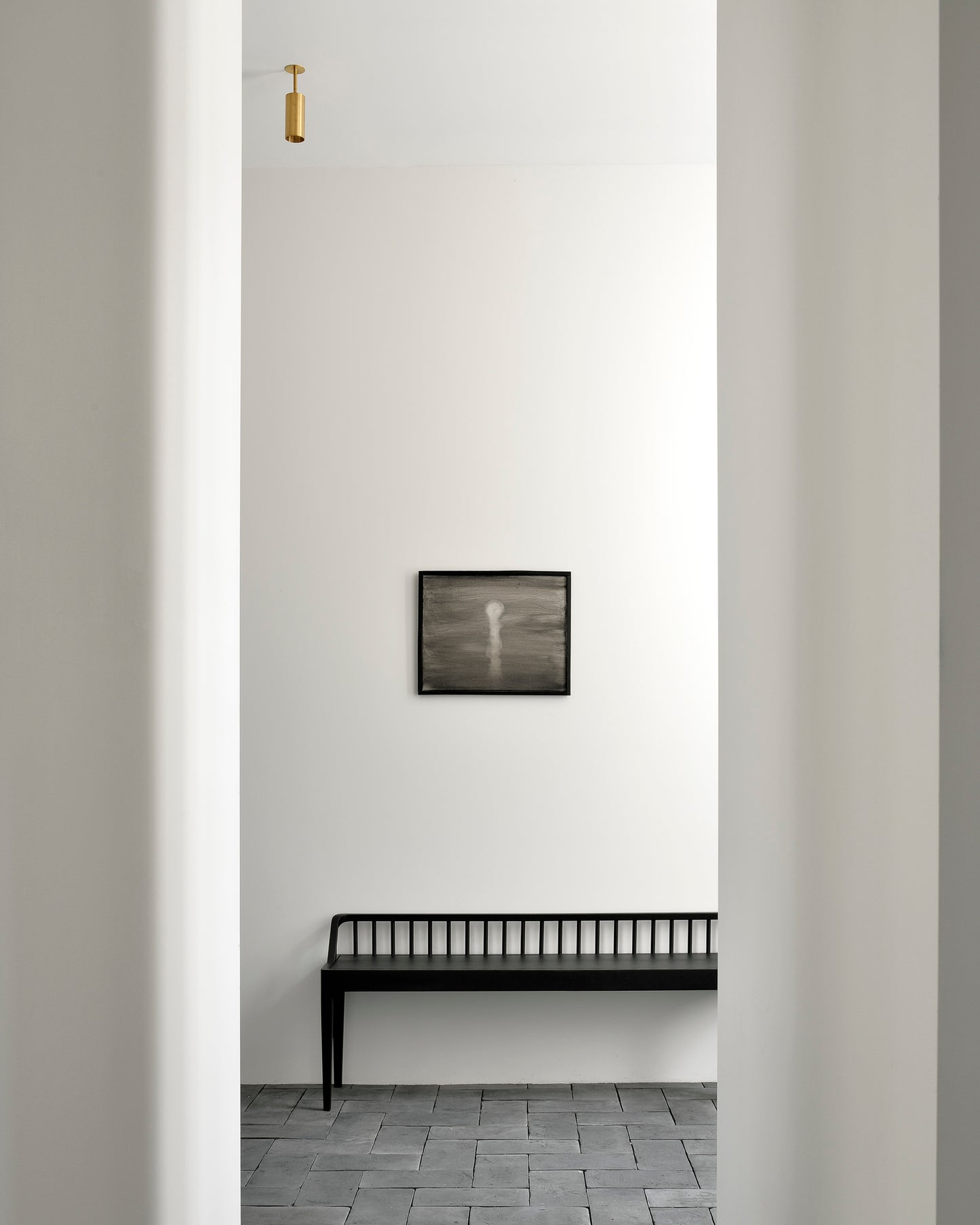 Ethnicraft Spindle Bench Seat in Black Oak is available from Make Your House A Home, Bendigo, Victoria, Australia