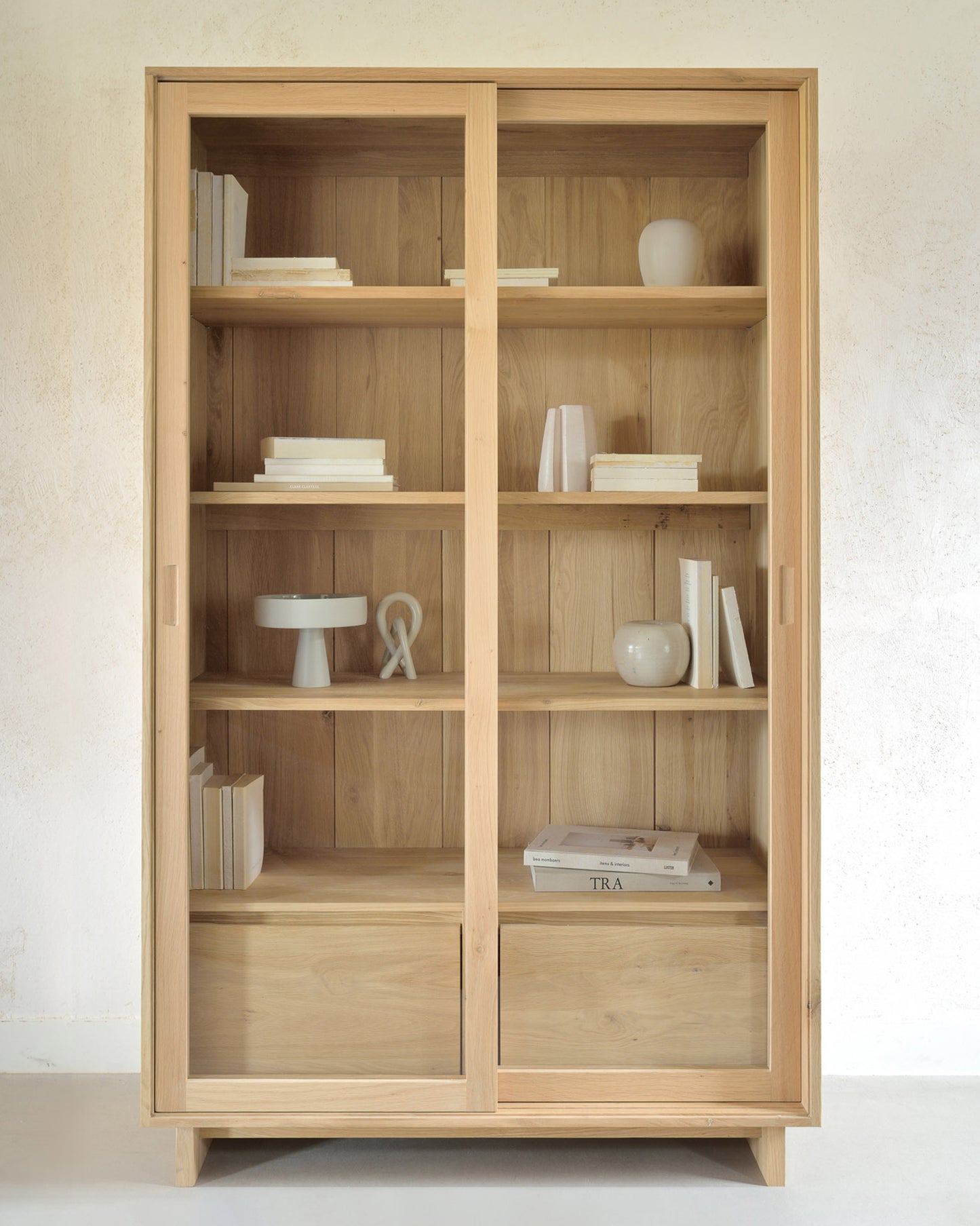 Ethnicraft Oak Wave Storage Display Cabinet available from Make Your House A Home, Bendigo, Victoria, Australia