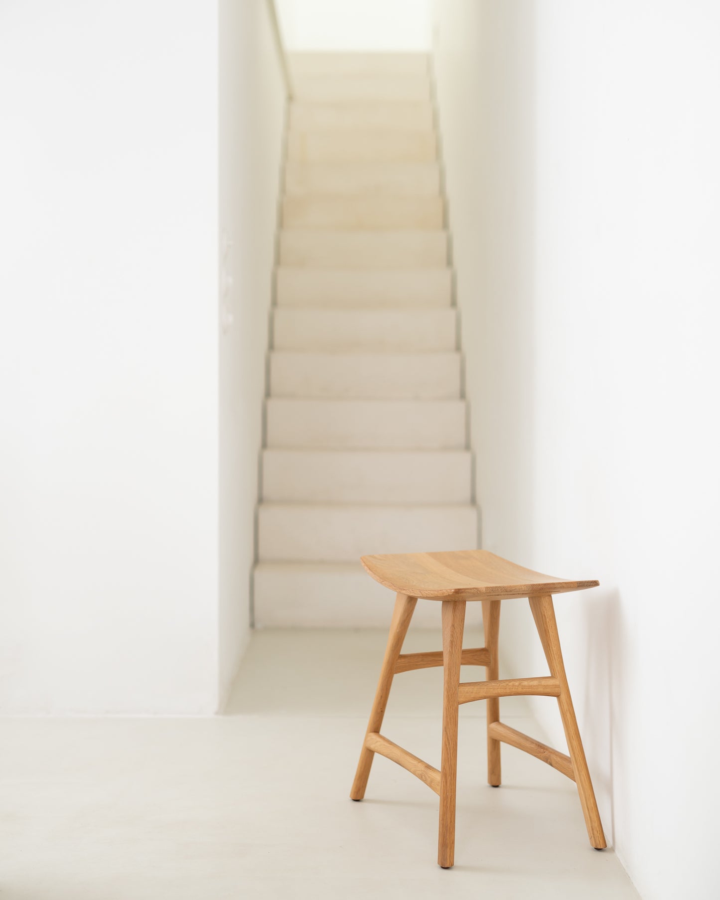 Ethnicraft Oak Osso Low Stool available from Make Your House A Home, Bendigo, Victoria, Australia