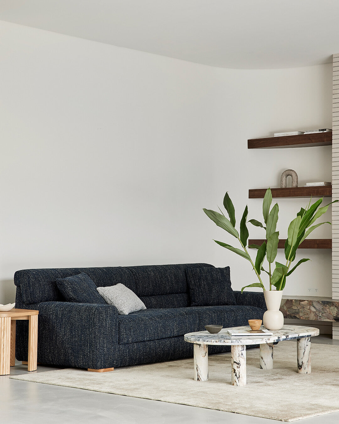 Amara Round Leg Oval Marble Coffee Table by GlobeWest from Make Your House A Home Premium Stockist. Furniture Store Bendigo. 20% off Globe West. Australia Wide Delivery.