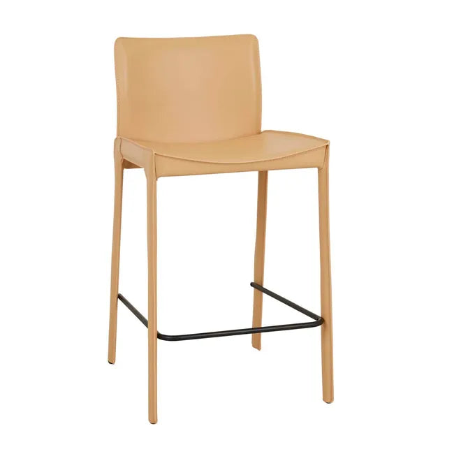 Globewest Carlo Barstool in Desert Sand/ Black Metal
