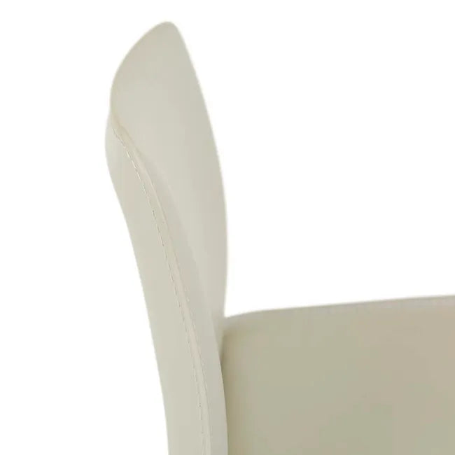 Globewest Carlo Barstool in Linen Grey/ Black Metal