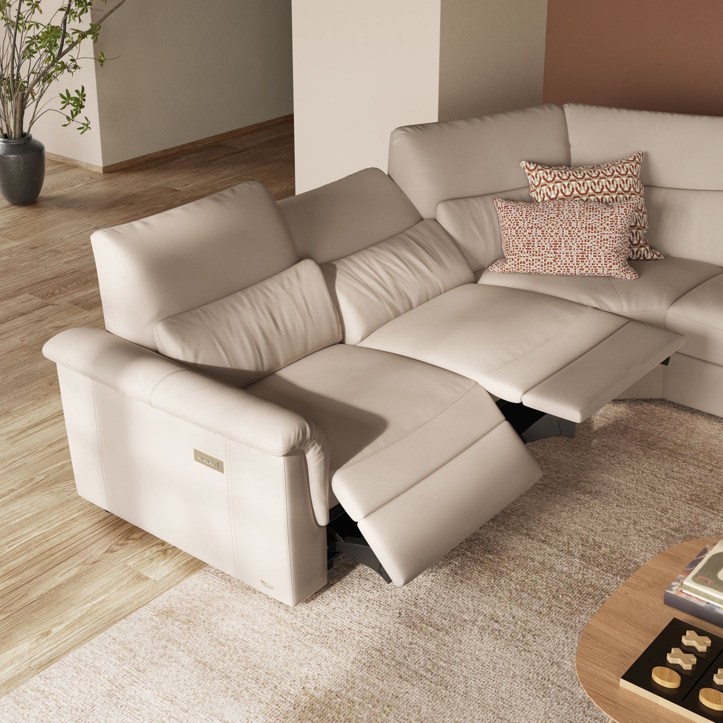 Natuzzi Editions Amorevole C176 Reclining Modular Sofa. Available from your Natuzzi Stockist Make Your House A Home, Bendigo, Victoria. Australia wide delivery to Melbourne. Italian leather.