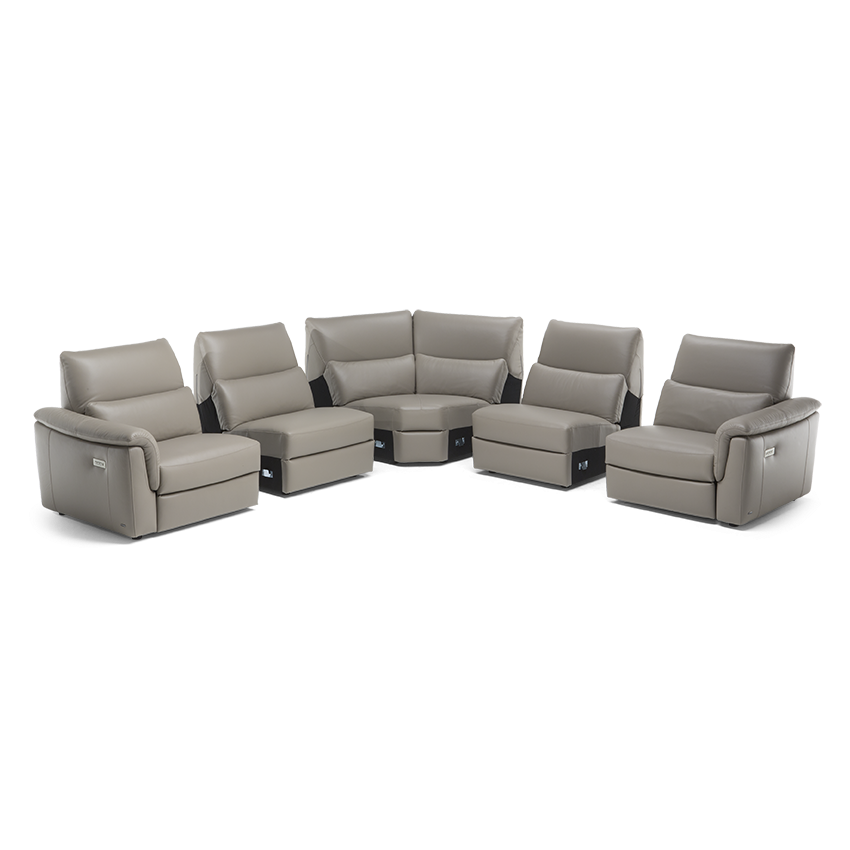 Natuzzi Editions Amorevole C176 Reclining Modular Sofa. Available from your Natuzzi Stockist Make Your House A Home, Bendigo, Victoria. Australia wide delivery to Melbourne. Italian leather.