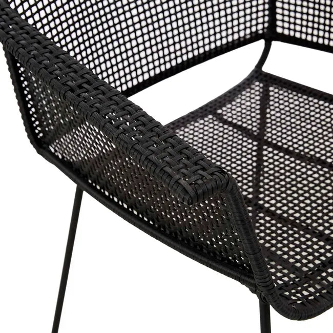 Corsica Sleigh Dining Armchair by GlobeWest from Make Your House A Home Premium Stockist. Outdoor Furniture Store Bendigo. 20% off Globe West. Australia Wide Delivery.