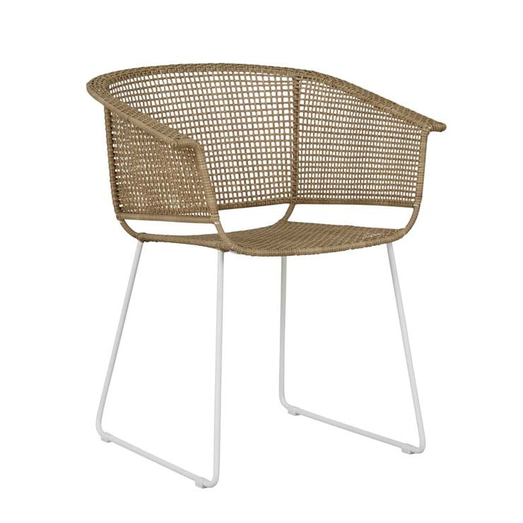 Corsica Sleigh Dining Armchair by GlobeWest from Make Your House A Home Premium Stockist. Outdoor Furniture Store Bendigo. 20% off Globe West. Australia Wide Delivery.
