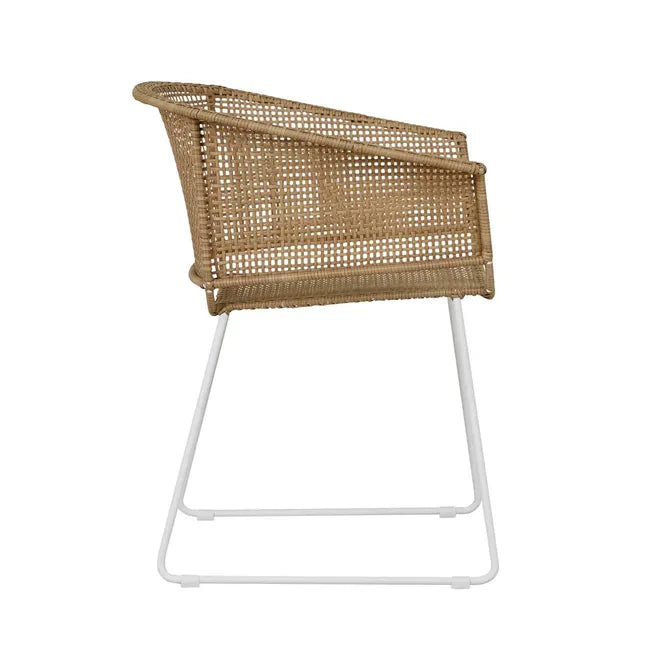 Corsica Sleigh Dining Armchair by GlobeWest from Make Your House A Home Premium Stockist. Outdoor Furniture Store Bendigo. 20% off Globe West. Australia Wide Delivery.