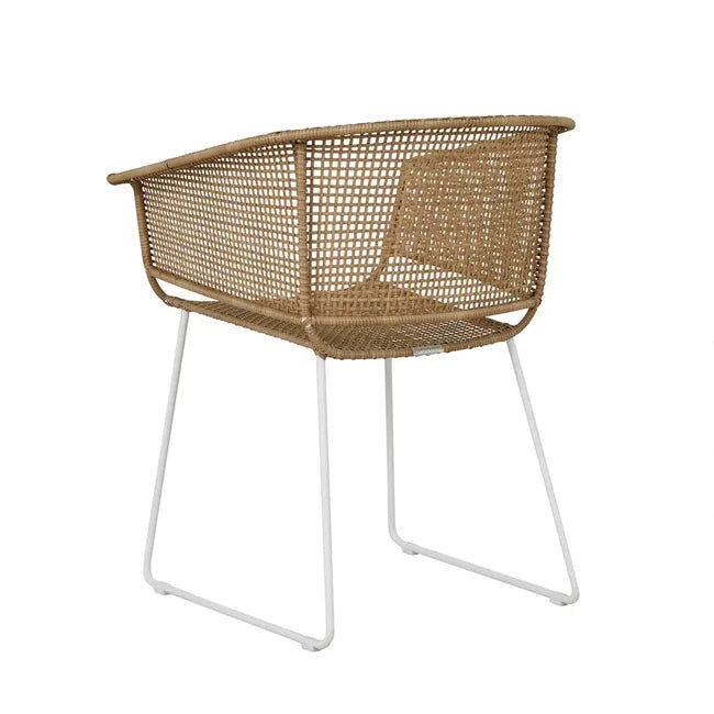 Corsica Sleigh Dining Armchair by GlobeWest from Make Your House A Home Premium Stockist. Outdoor Furniture Store Bendigo. 20% off Globe West. Australia Wide Delivery.