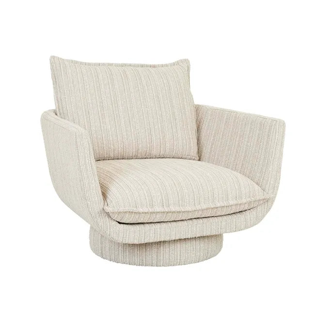 GLOBEWEST Kennedy Loft Occasional Chair - Stone Slub
