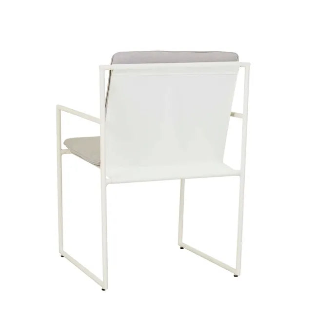 Pier Sleigh Dining Arm Chair by GlobeWest from Make Your House A Home Premium Stockist. Outdoor Furniture Store Bendigo. 20% off Globe West. Australia Wide Delivery.