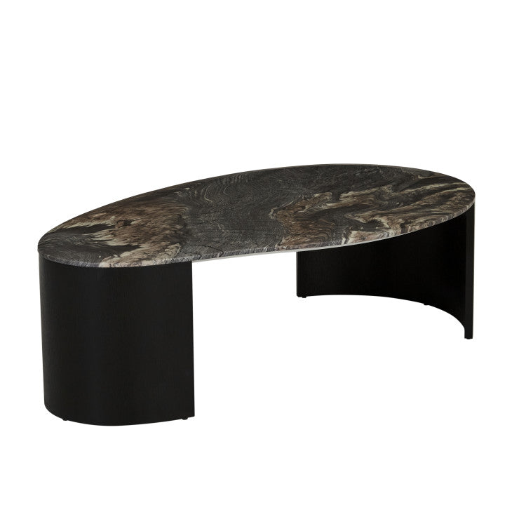 Oberon Curve Marble Coffee Table by GlobeWest from Make Your House A Home Premium Stockist. Furniture Store Bendigo. 20% off Globe West Sale. Australia Wide Delivery.