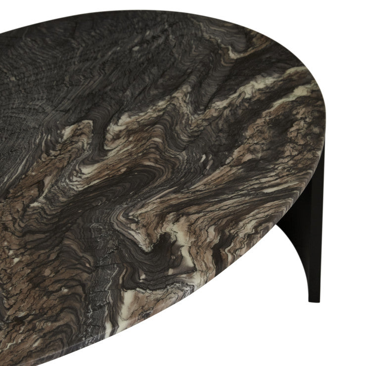 Oberon Curve Marble Coffee Table by GlobeWest from Make Your House A Home Premium Stockist. Furniture Store Bendigo. 20% off Globe West Sale. Australia Wide Delivery.