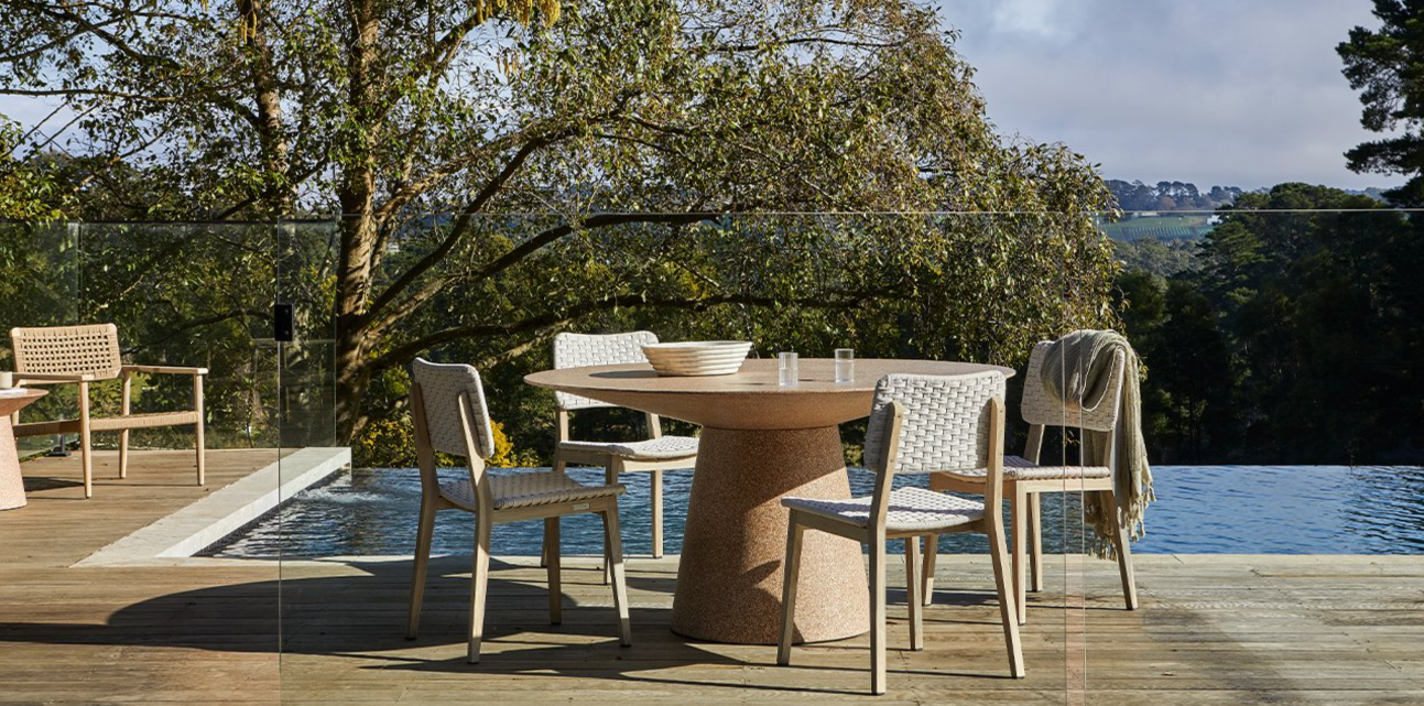 Corsica Sleigh Dining Armchair by GlobeWest from Make Your House A Home Premium Stockist. Outdoor Furniture Store Bendigo. 20% off Globe West. Australia Wide Delivery.