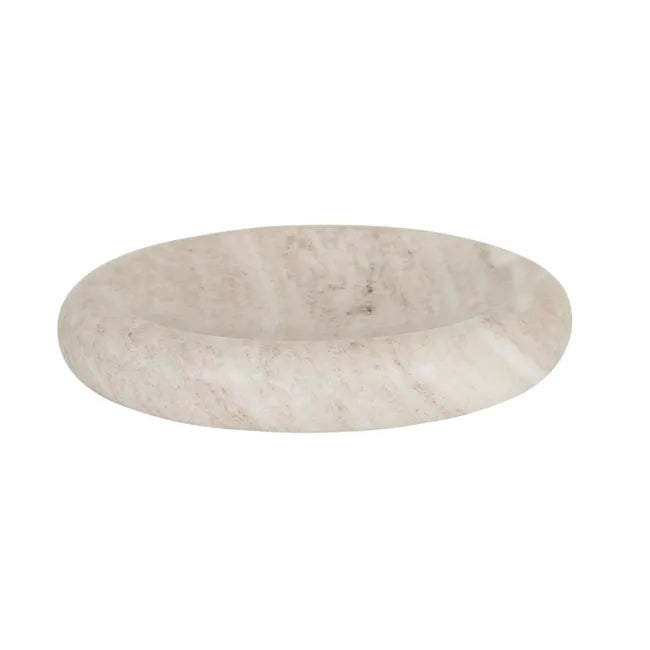 GlobeWest Rufus Indra Bowl - Oat Marble