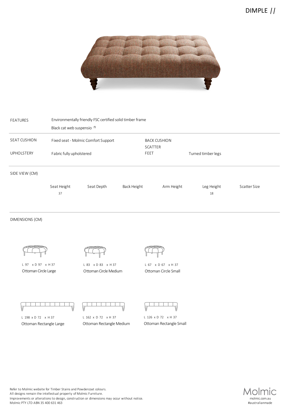 Dimple Ottoman