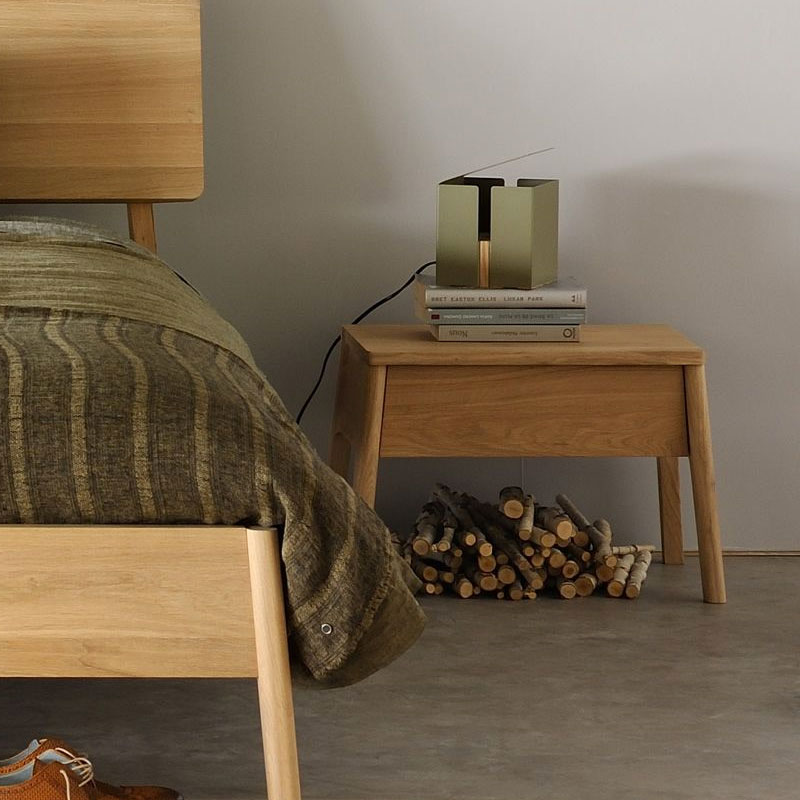 Ethnicraft Oak Air Bedside Table is available from Make Your House A Home, Bendigo, Victoria, Australia