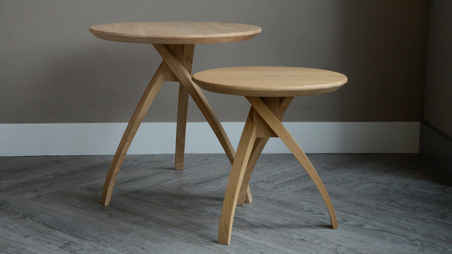 Ethnicraft Oak Twist Side Tables available from Make Your House A Home, Bendigo, Victoria, Australia