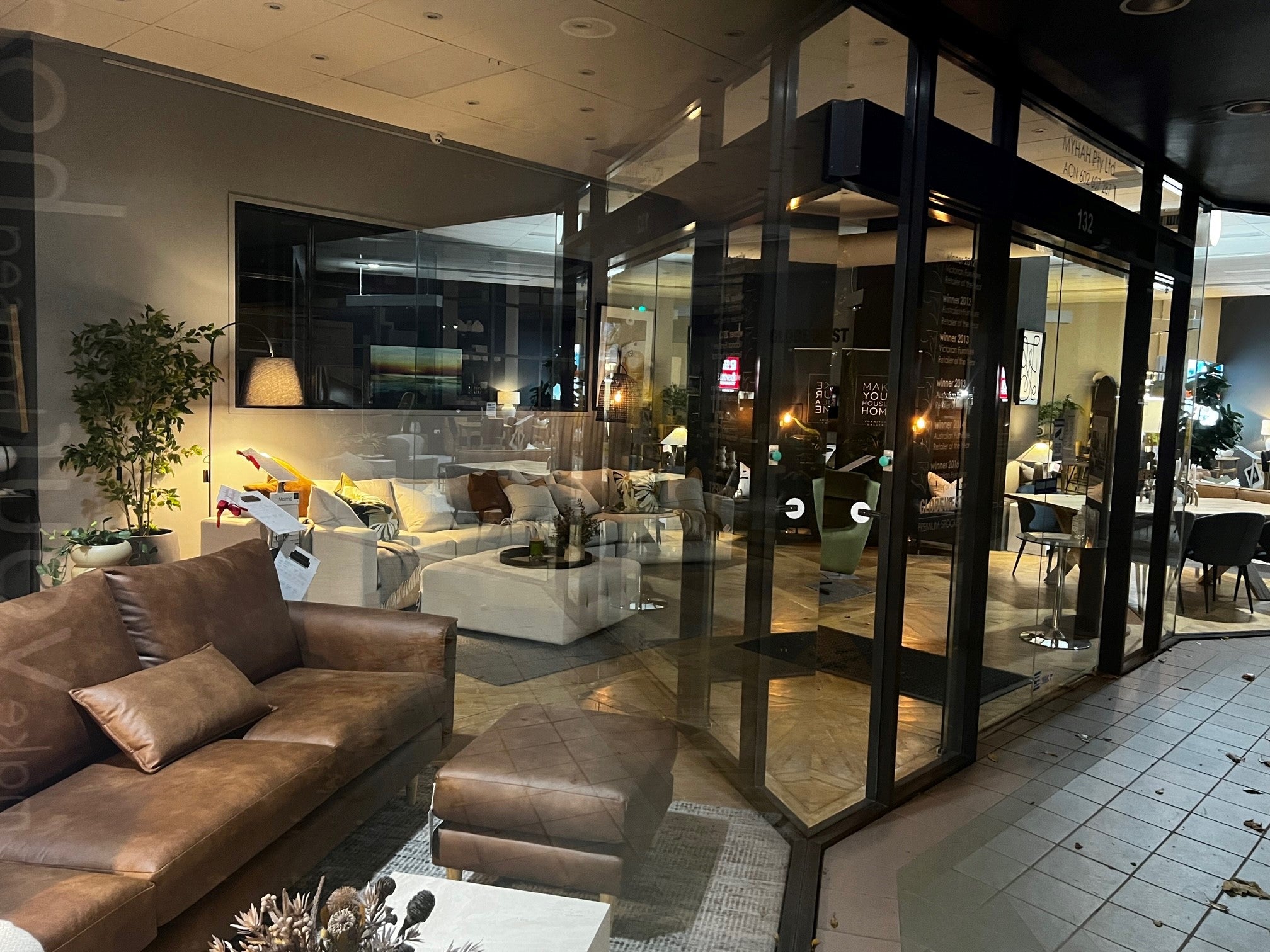 Make Your House A Home Bendigo Furniture Store at night